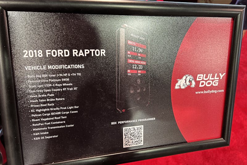 2023 SEMA Show: Bully Dog BDX Programmer Bolsters Ford F-150 Raptor