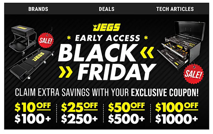Jegs Black Friday logo