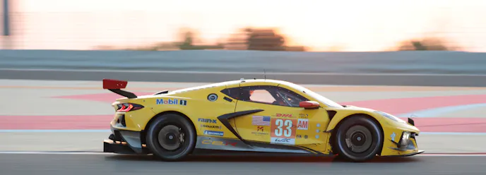 Corvette Racing C8.R Final Sunset with Nico Varrone aboard