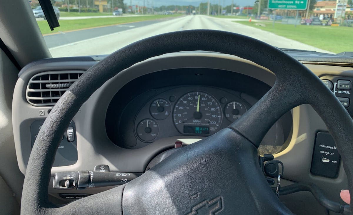 steering wheel off-center