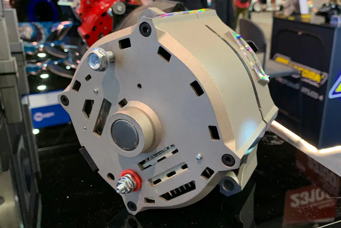 Slant edge alternator