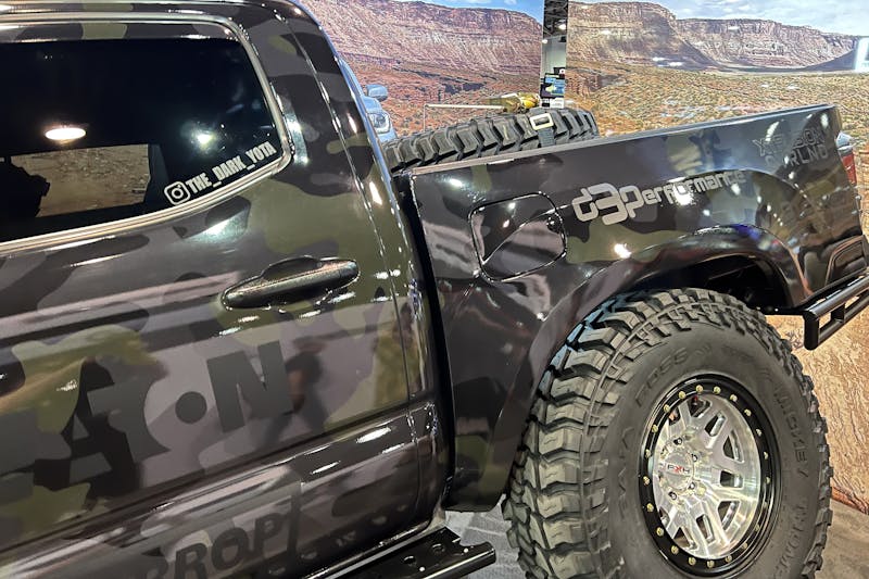 SEMA 2023: The Dark Yota Tacoma Featured In The Eaton Booth