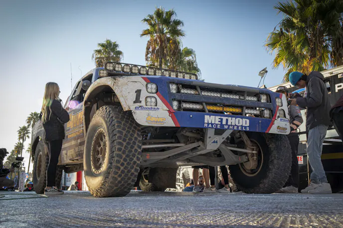 The #1 McMillin Racing Chevy 1500 was built by Mason Motorsports and supported by BFGoodrich Tires. It took off second at the start line and finished in second place.