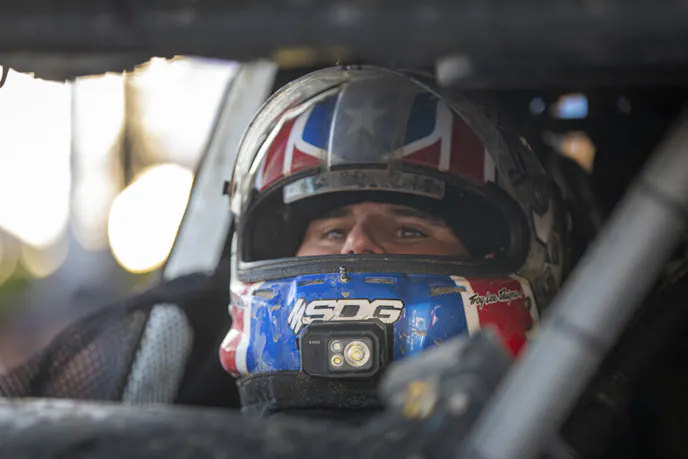 Emotions and sheer exhaustion take over as racers cross the finish line.