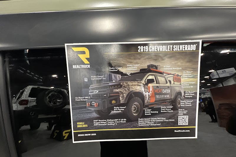 SEMA 2023: RealTruck Collabs With MeatEater On 2019 Silverado Build