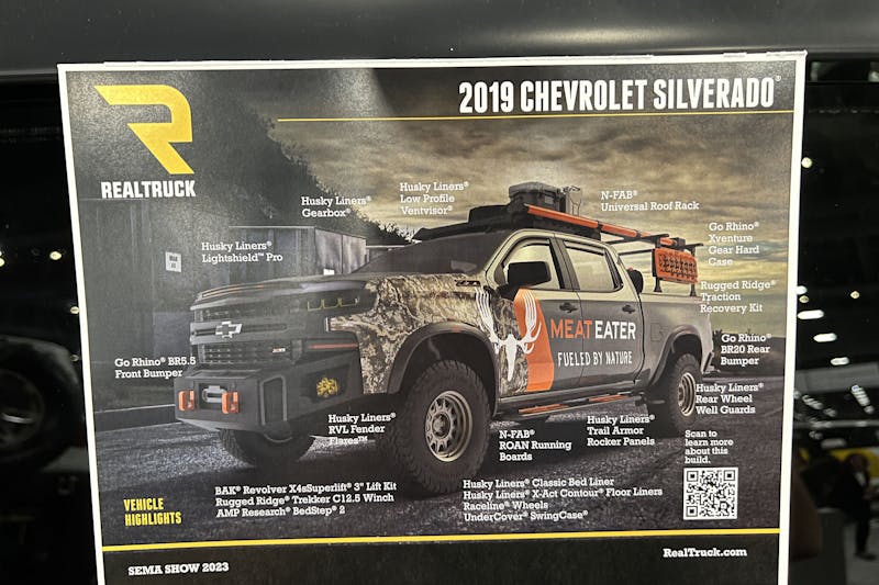 SEMA 2023: RealTruck Collabs With MeatEater On 2019 Silverado Build