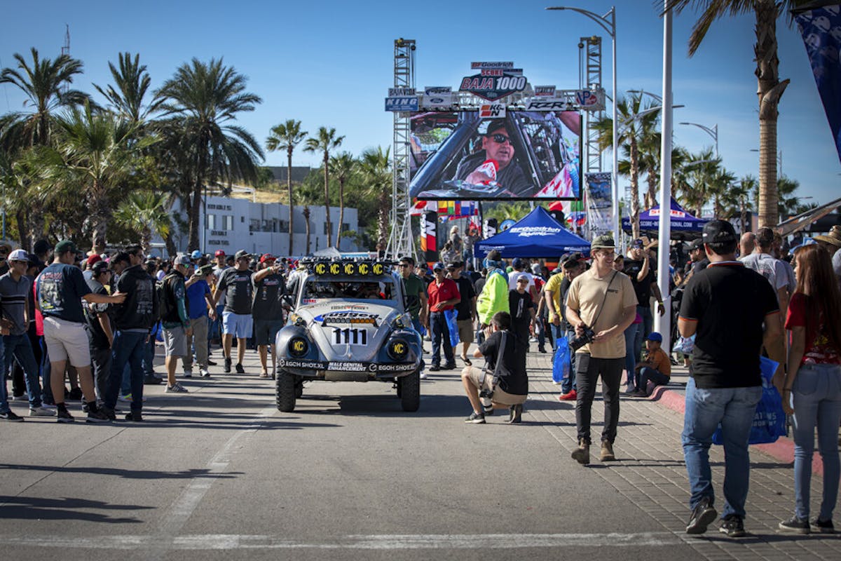 Different types of vehicles raced this year's Baja 1000, including several Class 11 bugs.