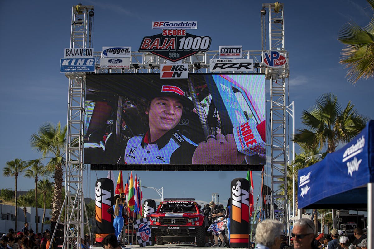 The 2023 Baja 1000 race included drivers of all ages, including this 17-year-old from the Honda factory team. 