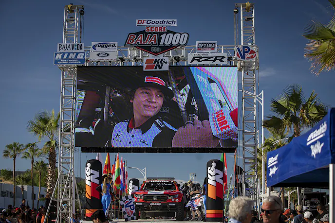 The 2023 Baja 1000 race included drivers of all ages, including this 17-year-old from the Honda factory team.