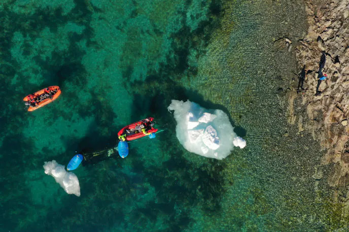 The team's truck was recovered by helicopter. Photo: Transglobal Car Expedition