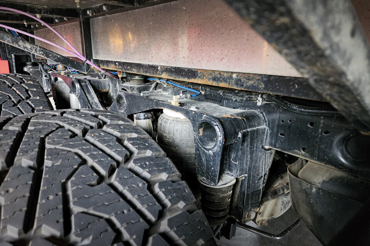 Cable underpinnings in the AT44 XDS F-350 6x6 chassis