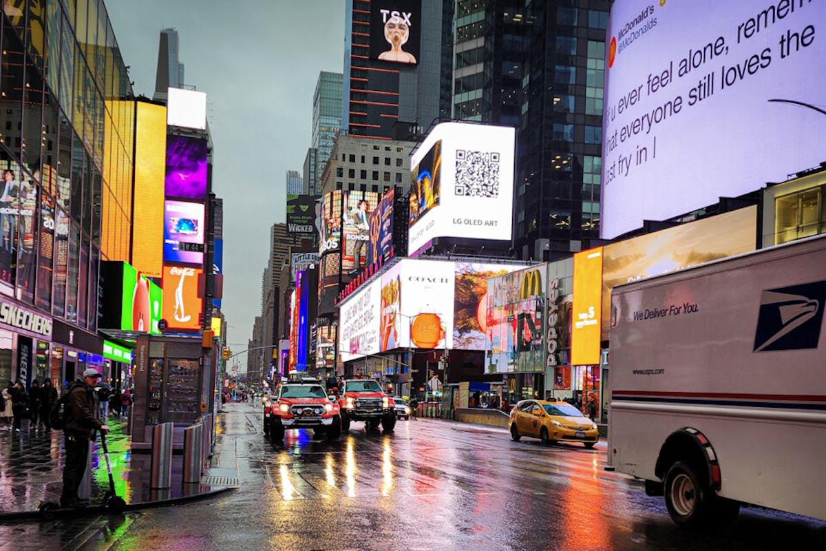 AT44 Ford F-150 Hybrid (left) and AT44 XDS Ford F-350 6x6 (right). Photo: Mercedes Lilienthal