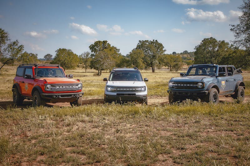 F1 Drivers Verstappen and Perez Drive Bronco Raptor At Off-Rodeo