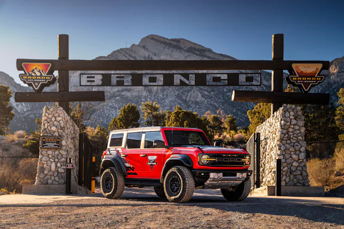 F1 Drivers Verstappen and Perez Drive Bronco Raptor At Off-Roadeo