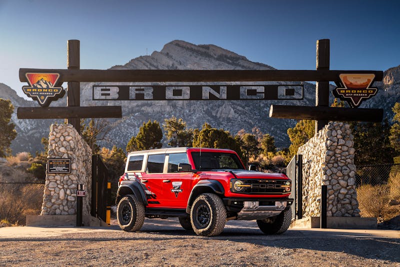 F1 Drivers Verstappen and Perez Drive Bronco Raptor At Off-Rodeo