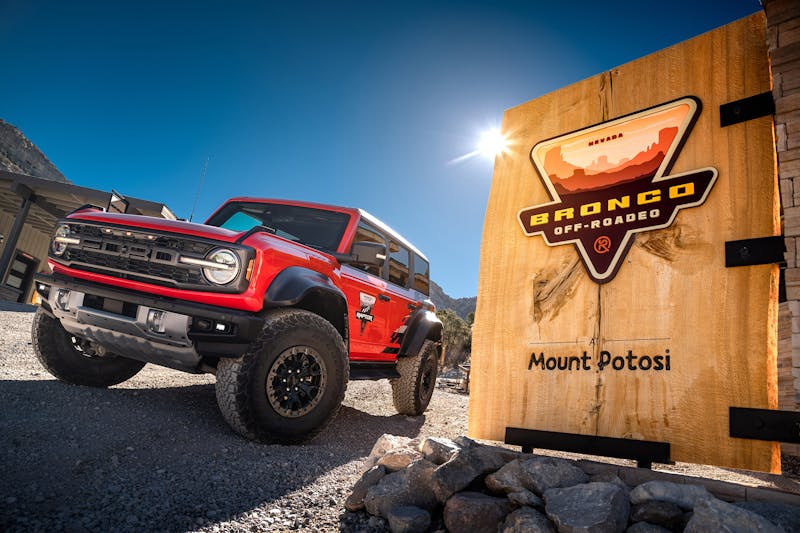 F1 Drivers Verstappen and Perez Drive Bronco Raptor At Off-Rodeo
