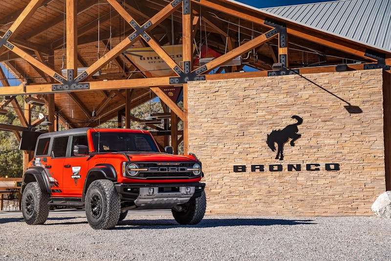 F1 Drivers Verstappen and Perez Drive Bronco Raptor At Off-Rodeo