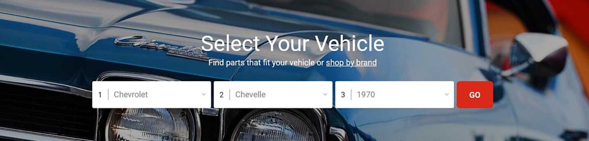 OPGI vehicle drop-down menu