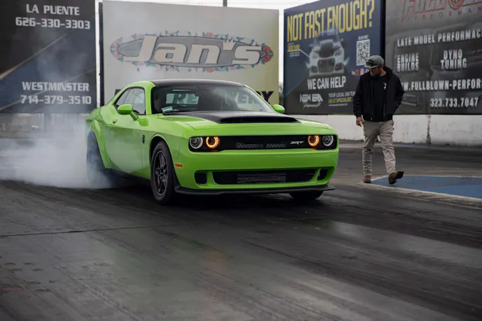 drag racing, Jeff Dunham, dodge demon 170