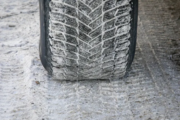 265/70 R17 Michelin X-Ice SNOW tire tread used during 2024 Alcan 5000 Rally