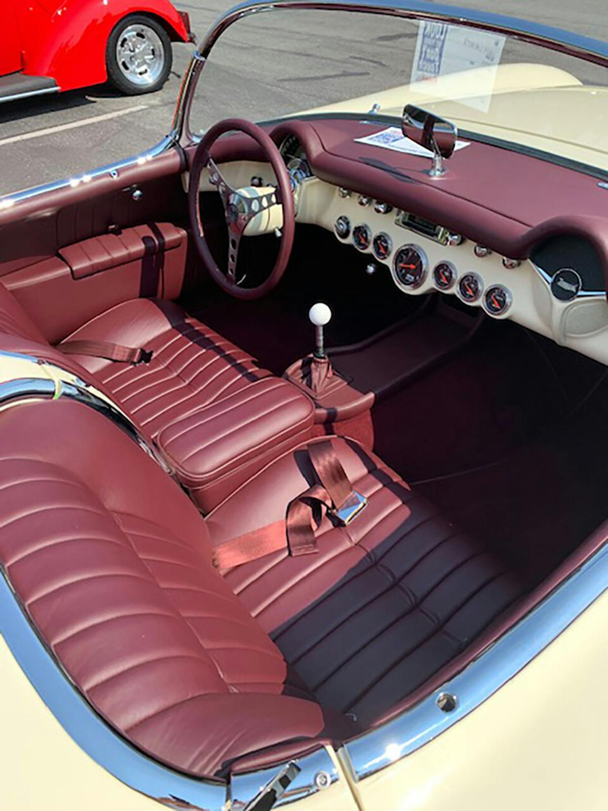 Custom 1954 Corvette interior