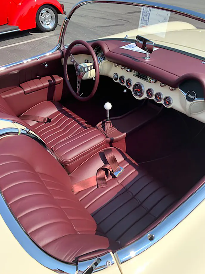 Custom 1954 Corvette interior