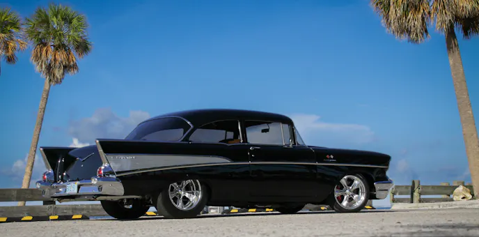 1957 Chevy at the beach