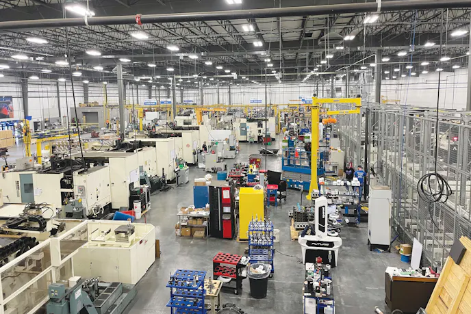 BluePrint Engines' assembly floor