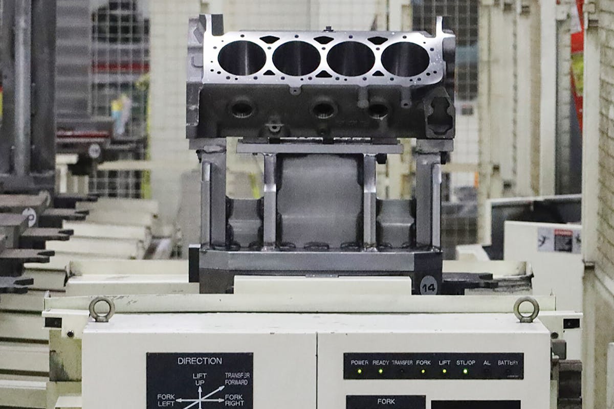 block machining process