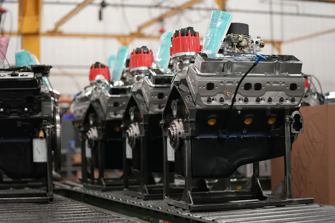 assembled BluePrint small-block Chevy engines