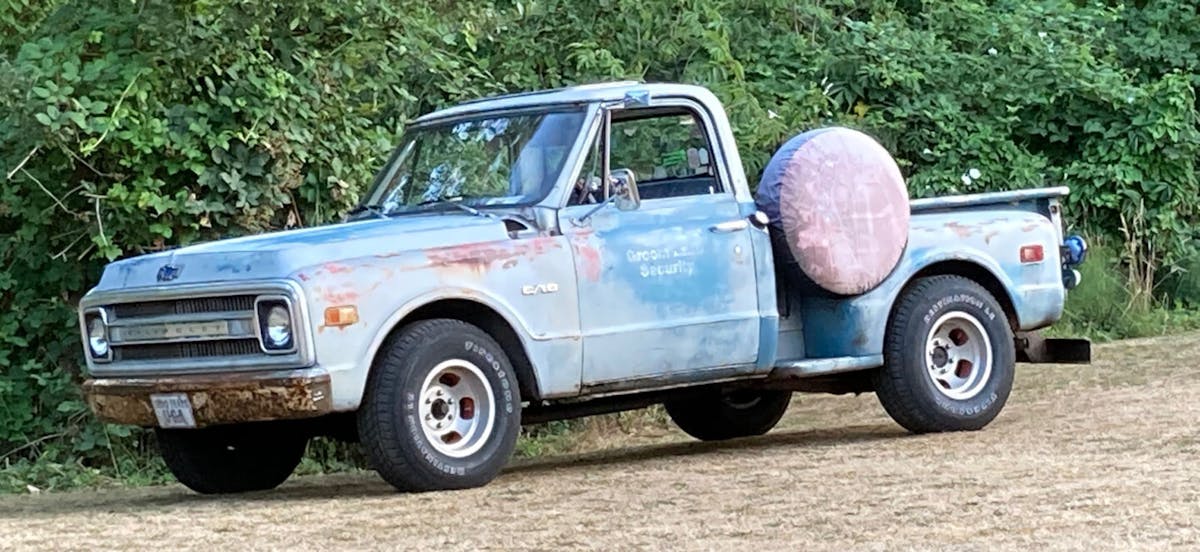 Area 51 security Chevy truck