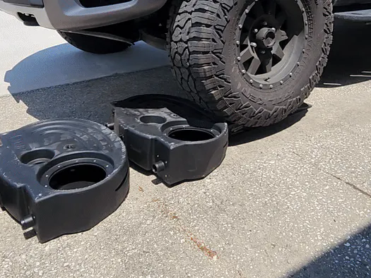 Truck Runs Over VMP Ice Tank