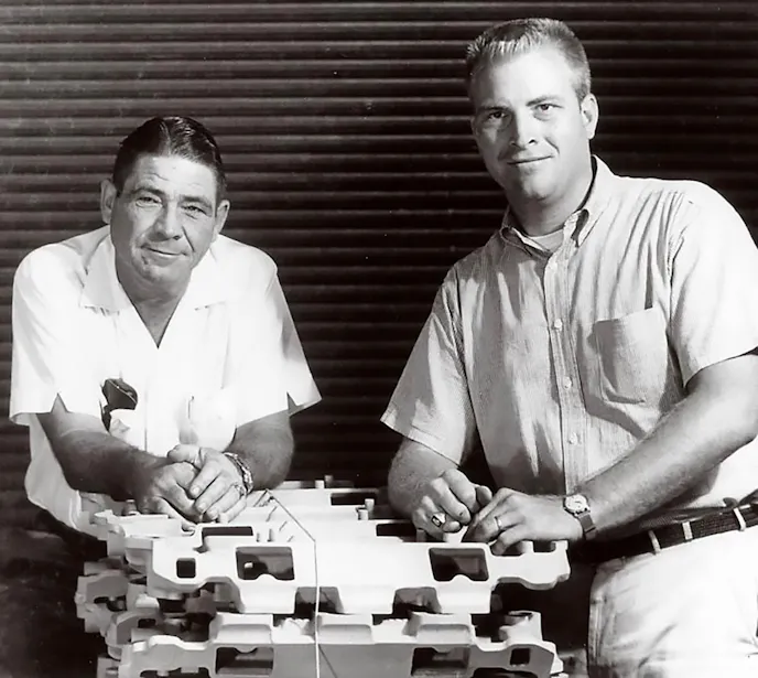 Vic Edelbrock Sr. and Vic Edelbrock Jr