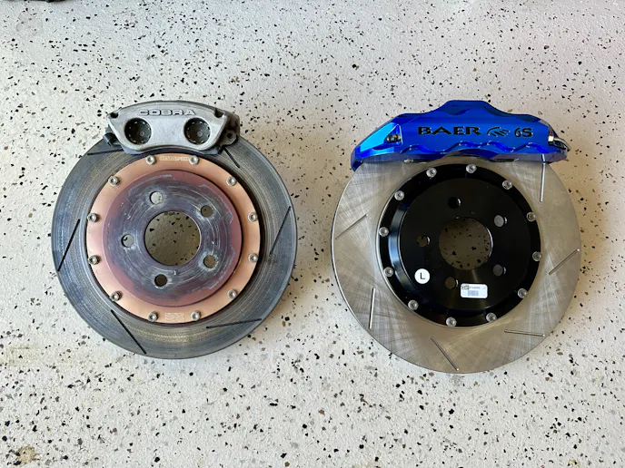Stock Cobra brakes vs Baer SN95 big brake kit