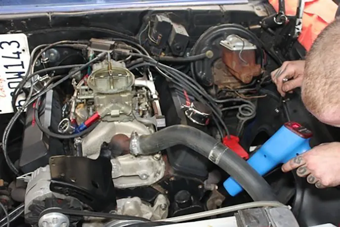 setting new distributor timing with a light