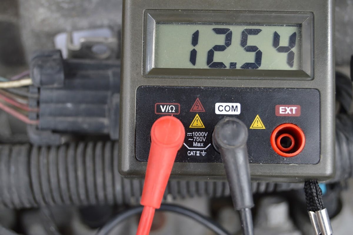 checking voltage for HEI ignition system