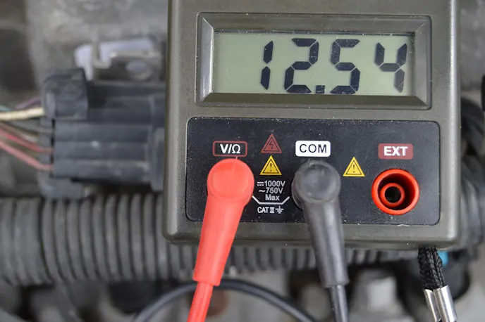 checking voltage for HEI ignition system