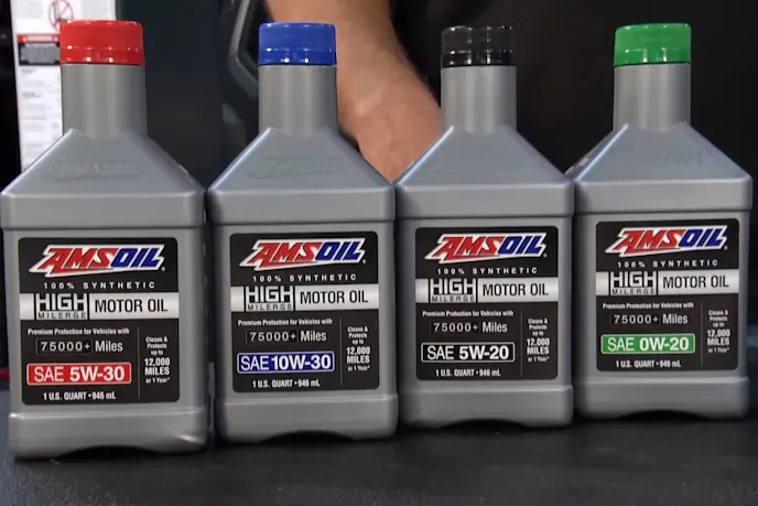 high-milage AMSOIL synthetic oil