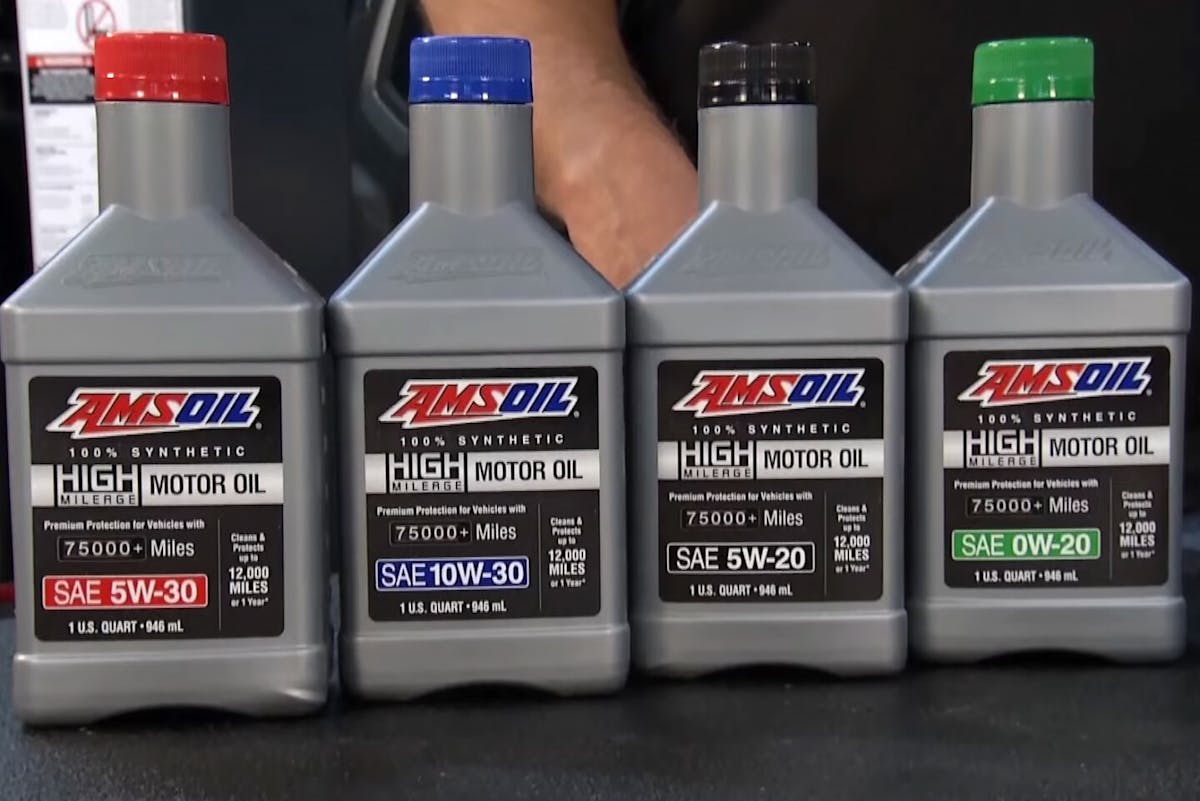 high-milage AMSOIL synthetic oil