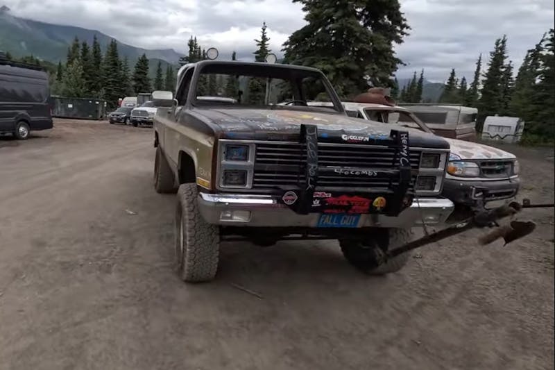 Fall Guy truck before the launch