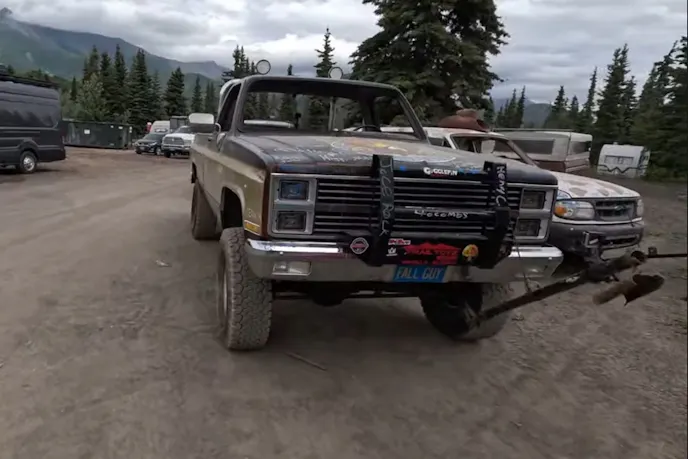 Fall Guy truck before the launch