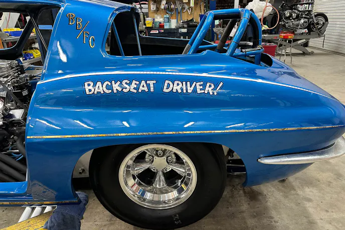 1966 Corvette, funny car