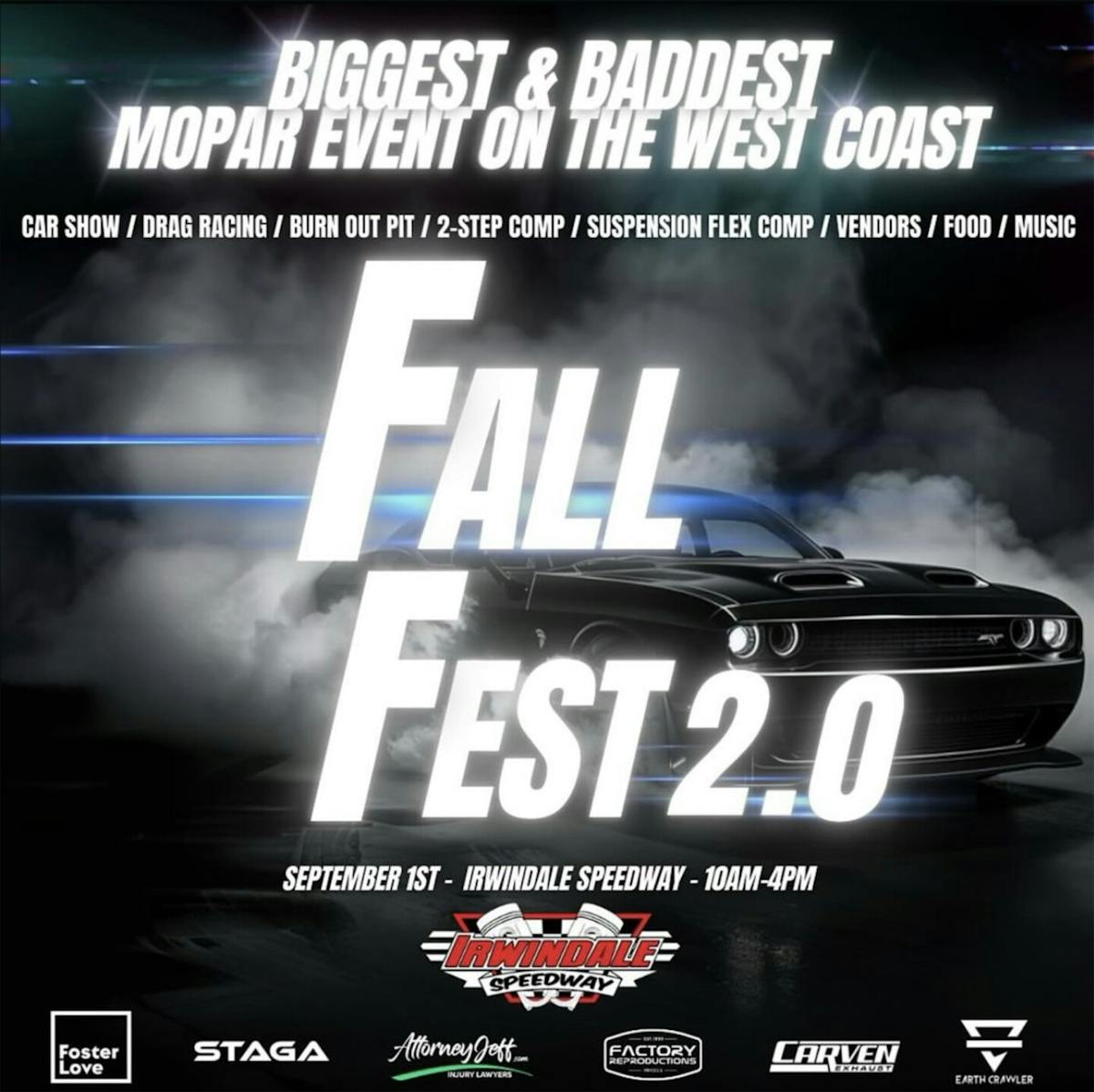 FallFest 2.0 at Irwindale Speedway