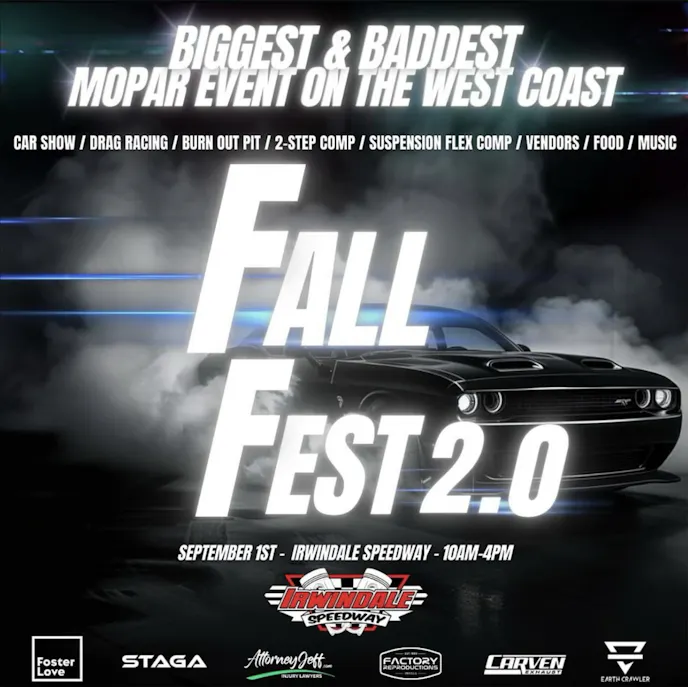 FallFest 2.0 at Irwindale Speedway
