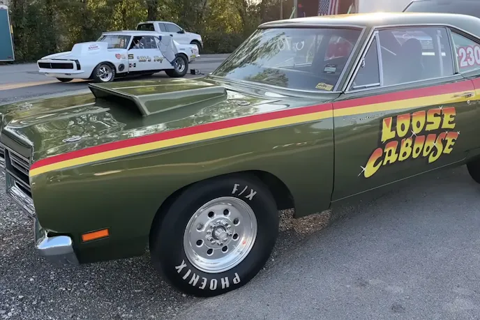 The legendary Loose Caboose in Southeast Nostalgia Drag Event