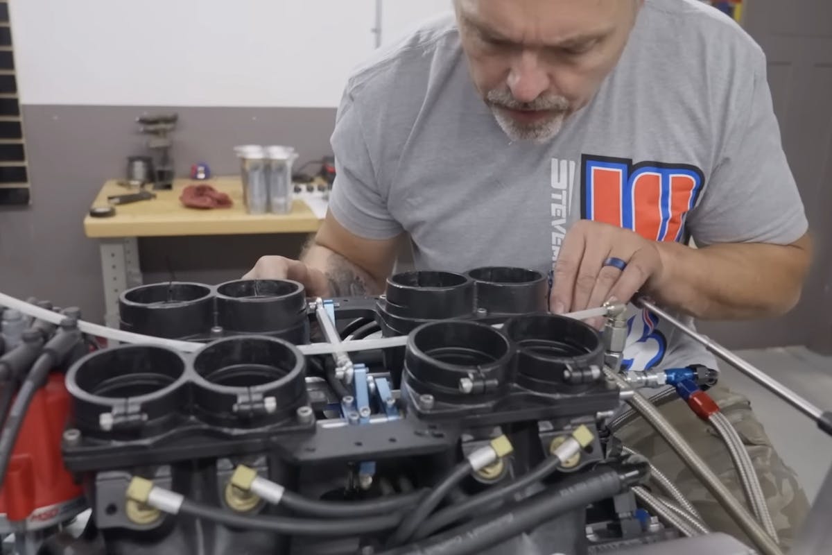 Steve shows a bank of cylinders