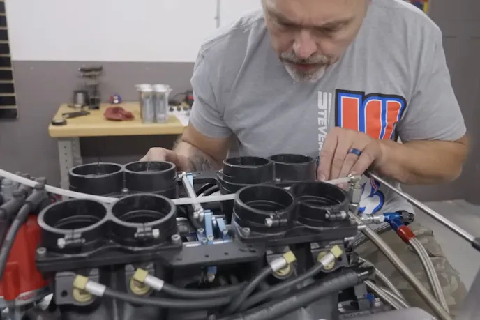 Steve shows a bank of cylinders