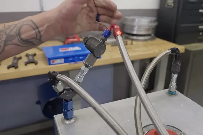 Steve shows the high speed bypass of the small block chevy