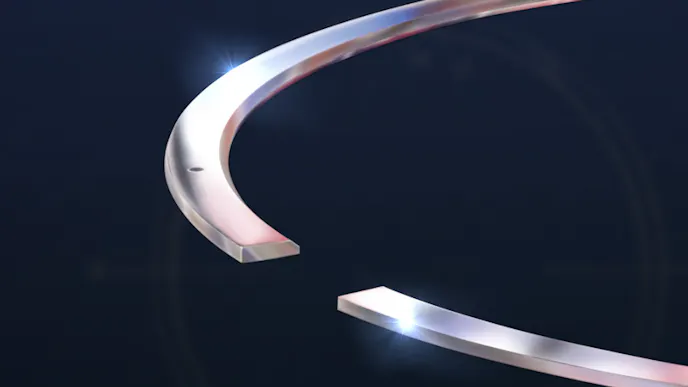 close up view of total seal's diamond finish ring