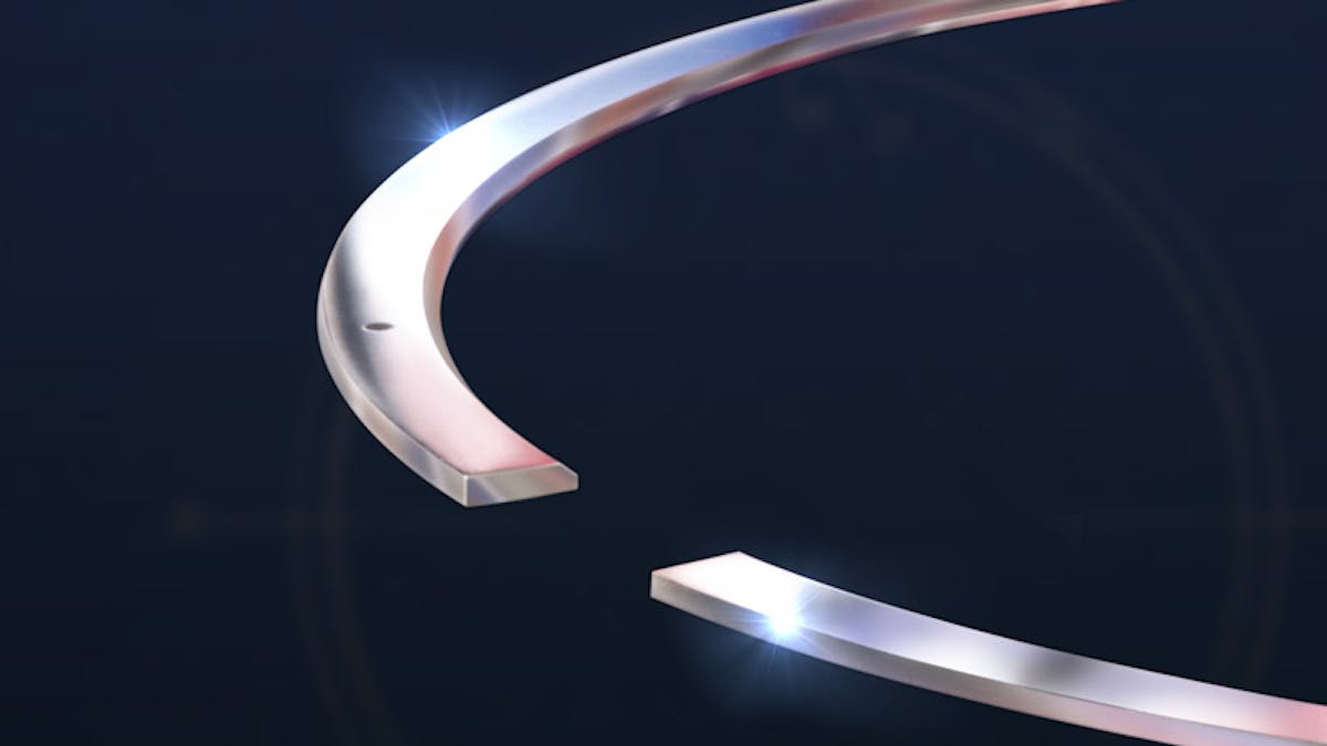 close up view of total seal's diamond finish ring